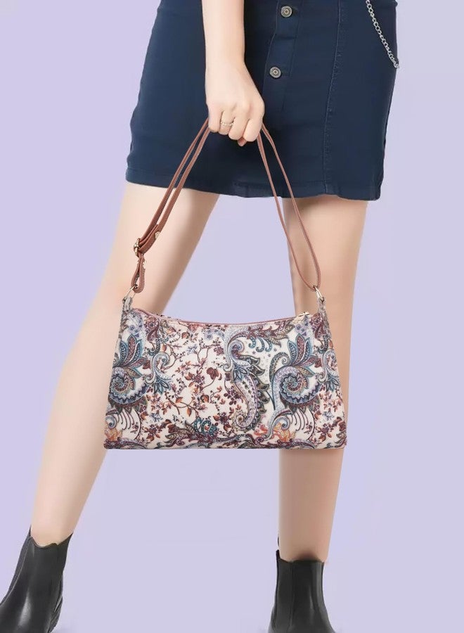 DANIEL CLARK Sling Bag for Women and Girls, Floral Print, Multicolor - Image 3